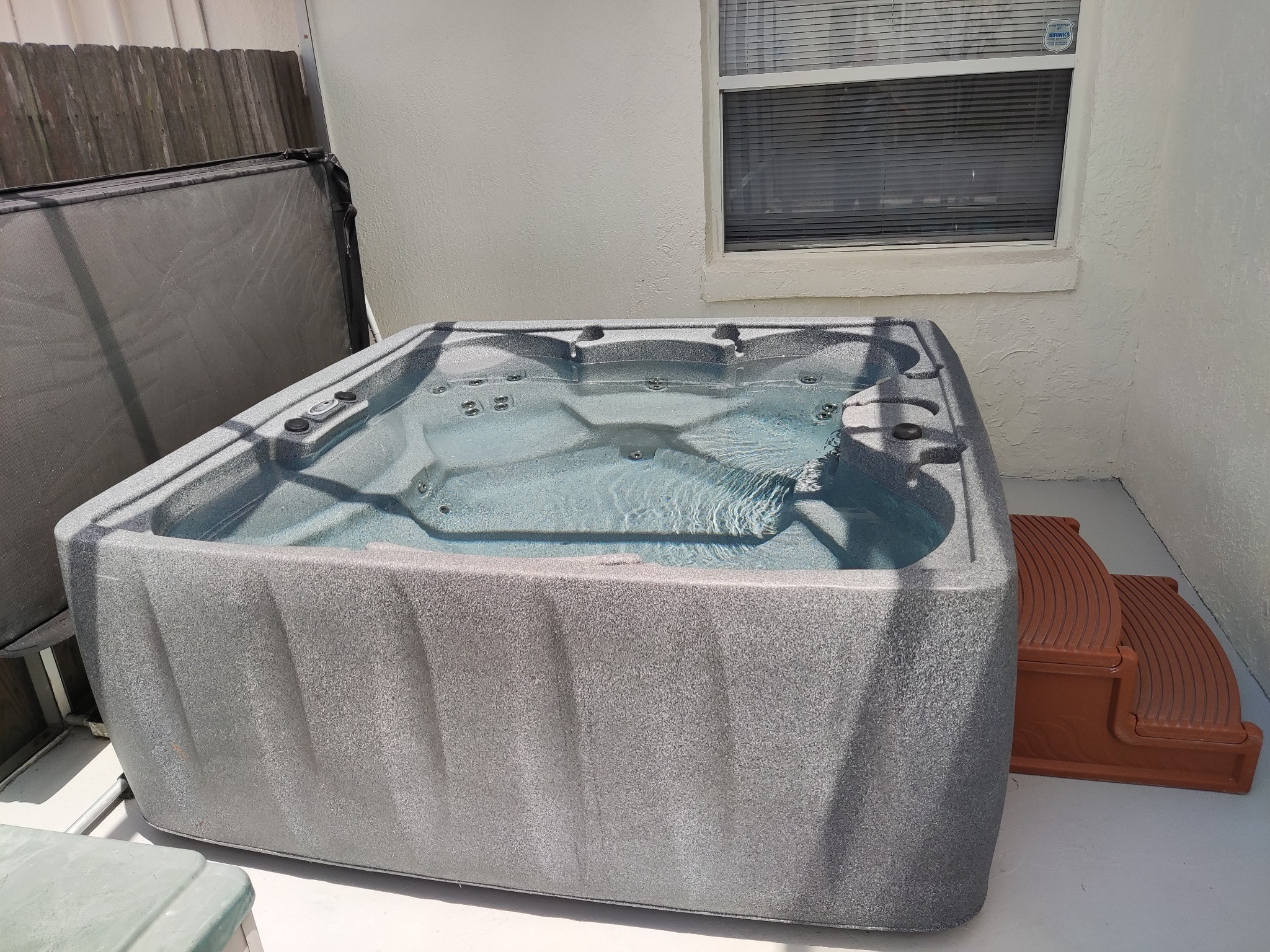 Separate private hot tub at Florida Fun Villa