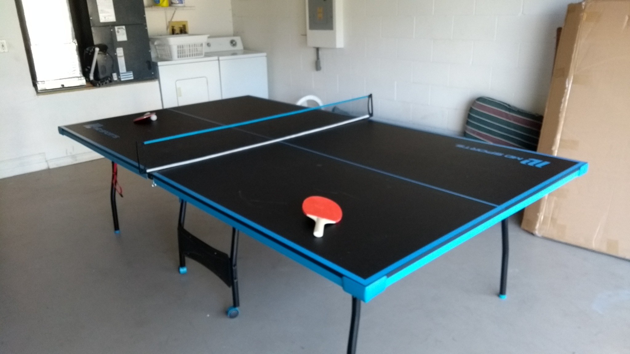 Table-tennis table in the garage at Florida Fun Villa
